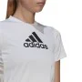 Camisola de Manga Curta Mulher Adidas Primeblue D2M Logo Sport Branco de Adidas, Mulher - Ref: S6486730, Preço: 20,88 €, Desc...