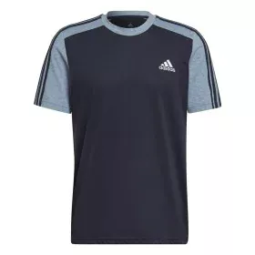 T-shirt à manches courtes homme Adidas Essentials Mélange Bleu foncé de Adidas, Homme - Réf : S6486762, Prix : 23,38 €, Remis...