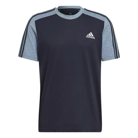 Maglia a Maniche Corte Uomo Adidas Essentials Mélange Blu scuro di Adidas, Uomo - Rif: S6486762, Prezzo: 23,38 €, Sconto: %