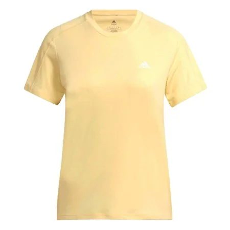 Camisola de Manga Curta Mulher Adidas Run It Amarelo de Adidas, Mulher - Ref: S6486765, Preço: 23,90 €, Desconto: %