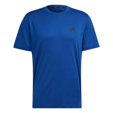 Men’s Short Sleeve T-Shirt Aeroready Designed To Move Adidas Blue by Adidas, Men - Ref: S6486774, Price: 21,22 €, Discount: %