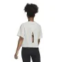 T-shirt à manches courtes femme Adidas Aeroready Wrap-Back Blanc de Adidas, Femme - Réf : S6486776, Prix : 37,11 €, Remise : %