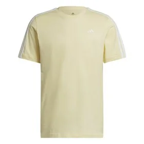 T-shirt à manches courtes homme Adidas Essentials 3 Bandas Jaune de Adidas, Homme - Réf : S6486778, Prix : 23,24 €, Remise : %