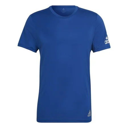 Camisola de Manga Curta Homem Adidas Run It Azul de Adidas, Homem - Ref: S6486785, Preço: 27,59 €, Desconto: %