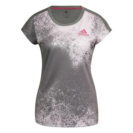 Maglia a Maniche Corte Donna Adidas Grigio scuro di Adidas, Donna - Rif: S6486795, Prezzo: 28,99 €, Sconto: %