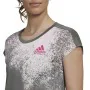 Camisola de Manga Curta Mulher Adidas Cinzento escuro de Adidas, Mulher - Ref: S6486795, Preço: 28,99 €, Desconto: %