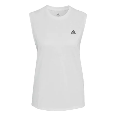 Women's Sleeveless T-shirt Adidas Muscle Run Icons White by Adidas, Women - Ref: S6486800, Price: 30,06 €, Discount: %