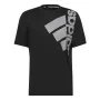 Camisola de Manga Curta Homem Adidas Big Badge Preto de Adidas, Homem - Ref: S6486801, Preço: 28,99 €, Desconto: %