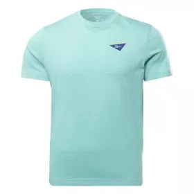 Camisola de Manga Curta Homem Reebok Graphic Les Mills® Água-marinha de Reebok, Homem - Ref: S6486808, Preço: 26,37 €, Descon...