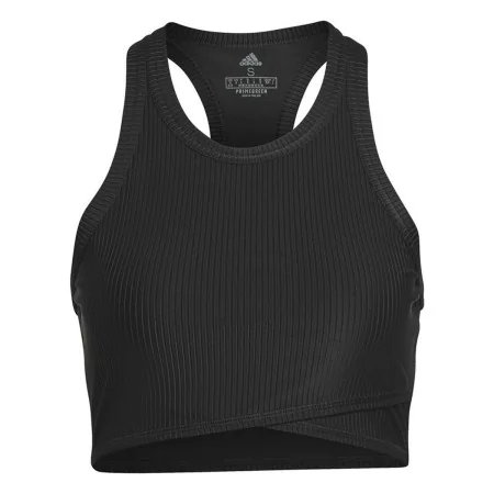 Sporttop für Frauen Adidas Studio Wrapeed Rib Schwarz von Adidas, Damen - Ref: S6487662, Preis: 27,56 €, Rabatt: %