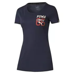 T-shirt à manches courtes femme Puma Style Athl Tee Bleu foncé de Puma, Femme - Réf : S6487682, Prix : 25,03 €, Remise : %