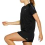 Camisola de Manga Curta Mulher Asics Icon SS Preto de Asics, Mulher - Ref: S6487699, Preço: 19,78 €, Desconto: %