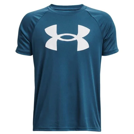 Maglia a Maniche Corte per Bambini Under Armour Big Logo Azzurro di Under Armour, Bambino - Rif: S6487749, Prezzo: 18,43 €, S...