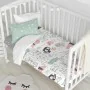 Duvet cover set HappyFriday Moshi Moshi Best Buddies Multicolour Baby Crib 2 Pieces by HappyFriday, Quilts and quilt covers -...