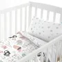 Duvet cover set HappyFriday Moshi Moshi Best Buddies Multicolour Baby Crib 2 Pieces by HappyFriday, Quilts and quilt covers -...