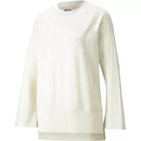 Women’s Sweatshirt without Hood Puma Studio Yogini LT Bell White by Puma, Women - Ref: S6488194, Price: 38,27 €, Discount: %