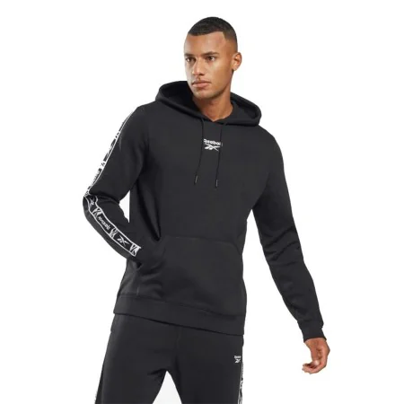 Sweat à capuche homme Reebok RI Tape OTH Noir de Reebok, Homme - Réf : S6488202, Prix : 47,73 €, Remise : %