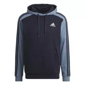 Polar com Capuz Homem Adidas Mélange French Terry Azul escuro de Adidas, Homem - Ref: S6488208, Preço: 52,08 €, Desconto: %