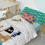 Juego de funda nórdica HappyFriday Mr Fox Flying boy Multicolor Cama de 105 2 Piezas de HappyFriday, Edredones y fundas para ...