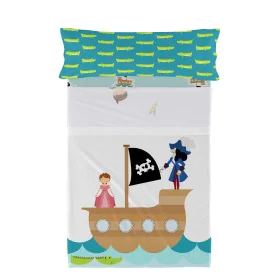 Jeu de draps HappyFriday Mr Fox Flying Boy Multicouleur 2 Pièces de HappyFriday, Draps et taies d'oreiller - Réf : D1614360, ...