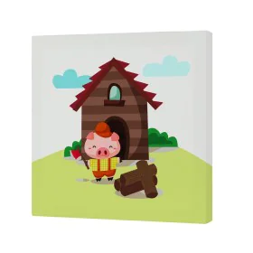 Tela HappyFriday Mr Fox Piggys Multicolore 27 x 27 cm di HappyFriday, Stampe e quadri su tela - Rif: D1614377, Prezzo: 9,24 €...