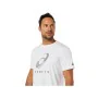 Camisola de Manga Curta Homem Asics Court Spiral Tee Branco de Asics, Homem - Ref: S6490852, Preço: 24,91 €, Desconto: %