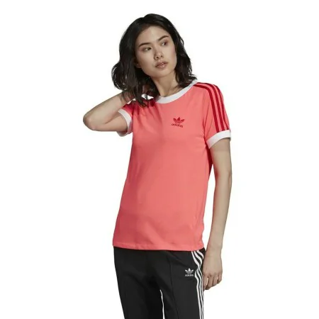 Camiseta de Manga Corta Mujer Adidas 3 Stripes Salmón de Adidas, Mujer - Ref: S6496250, Precio: 26,37 €, Descuento: %