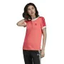 Camiseta de Manga Corta Mujer Adidas 3 Stripes Salmón de Adidas, Mujer - Ref: S6496250, Precio: 26,37 €, Descuento: %