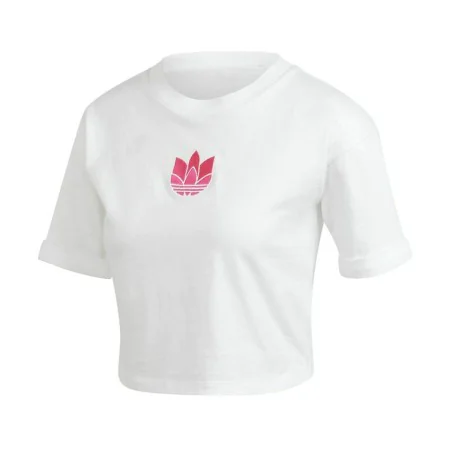 Camisola de Manga Curta Mulher Adidas Adicolor 3D Trefoil Branco de Adidas, Mulher - Ref: S6496252, Preço: 17,57 €, Desconto: %