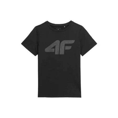 T shirt à manches courtes Enfant 4F Melange Noir de 4F, Garçon - Réf : S6496517, Prix : 8,18 €, Remise : %