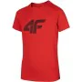 T shirt à manches courtes Enfant 4F Melange Rouge de 4F, Garçon - Réf : S6496519, Prix : 8,18 €, Remise : %