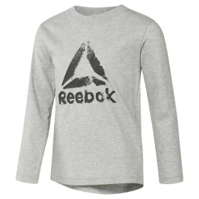 Maglia a Maniche Lunghe Bambino Reebok Boys Training Essentials Grigio chiaro di Reebok, Bambino - Rif: S6497224, Prezzo: 20,...