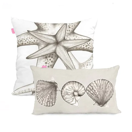 Set de housses de coussin HappyFriday Coral reef Multicouleur 2 Pièces de HappyFriday, Housses de coussin - Réf : D1614580, P...