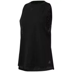 T-Shirt para Mulher sem Mangas Reebok Burnout Preto de Reebok, Mulher - Ref: S6498000, Preço: 29,19 €, Desconto: %