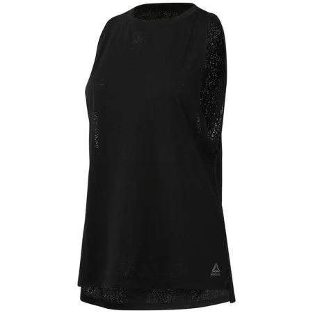 Women's Sleeveless T-shirt Reebok Burnout Black by Reebok, Women - Ref: S6498000, Price: 29,19 €, Discount: %