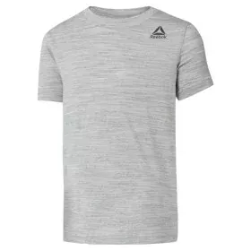 T shirt à manches courtes Enfant Reebok Essentials Marble Melange Gris clair de Reebok, Garçon - Réf : S6498032, Prix : 12,33...