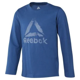 Jungen Langarm-T-Shirt Reebok Boys Training Essentials Blau von Reebok, Junge - Ref: S6498034, Preis: 18,38 €, Rabatt: %