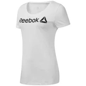 T-shirt à manches courtes femme Reebok Scoop Neck Blanc de Reebok, Femme - Réf : S6498151, Prix : 19,35 €, Remise : %