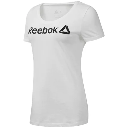 Camiseta de Manga Corta Mujer Reebok Scoop Neck Blanco de Reebok, Mujer - Ref: S6498151, Precio: 19,35 €, Descuento: %