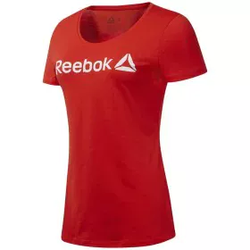 Camiseta de Manga Corta Mujer Reebok Scoop Neck Rojo de Reebok, Mujer - Ref: S6498152, Precio: 19,35 €, Descuento: %