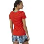 Camisola de Manga Curta Mulher Reebok Scoop Neck Vermelho de Reebok, Mulher - Ref: S6498152, Preço: 19,35 €, Desconto: %