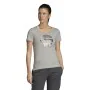 Camiseta de Manga Corta Mujer Adidas Linear Gris claro de Adidas, Mujer - Ref: S6498154, Precio: 18,38 €, Descuento: %