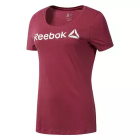 T-shirt à manches courtes femme Reebok Linear Rose chaud de Reebok, Femme - Réf : S6498162, Prix : 18,38 €, Remise : %