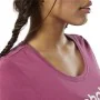 Camiseta de Manga Corta Mujer Reebok Linear Rosa Fuerte de Reebok, Mujer - Ref: S6498162, Precio: 18,38 €, Descuento: %