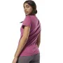 Camisola de Manga Curta Mulher Reebok Linear Rosa Afrodisíaco de Reebok, Mulher - Ref: S6498162, Preço: 18,38 €, Desconto: %