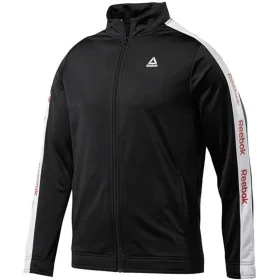 Casaco de Desporto para Homem Reebok Essentials Linear Logo Preto de Reebok, Roupa de abrigo - Ref: S6498193, Preço: 39,03 €,...