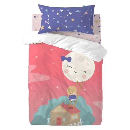 Parure de couette HappyFriday Happynois Moon Dream Multicouleur Lit de bébé 2 Pièces de HappyFriday, Couettes et housses de c...