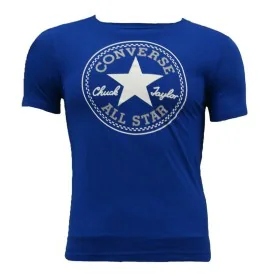 Camisola de Manga Curta Infantil Converse Core Chuck Taylor Patch Azul de Converse, Menino - Ref: S6498510, Preço: 16,58 €, D...