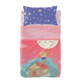 Set di Lenzuola HappyFriday Happynois Moon Dream Multicolore Culla Neonato 2 Pezzi di HappyFriday, Biancheria da letto per cu...