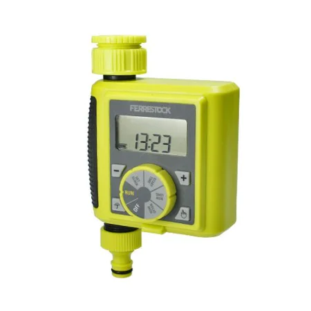 Programmatore Ferrestock Digital Giallo di Ferrestock, Computer per irrigazione - Rif: S6500252, Prezzo: 31,36 €, Sconto: %